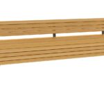 Jef Picknickbank Met Rug Bilinga Gecoat