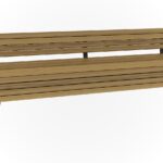 Jef Picknickbank Met Rug Cumaru Gecoat