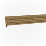 Jef Picknickbank Zonder Rug Cumaru Gecoat