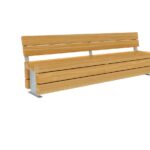 Mees Picknickbank Met Rug Bilinga Themisch Verzinkt