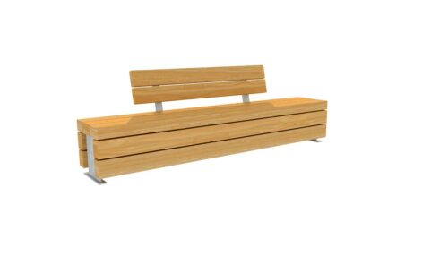 Mees Picknickbank Met Korte Rug Bilinga Themisch Verzinkt