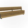 Mees Picknickbank Met Rug Cumaru Gecoat