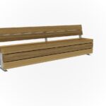 Mees Picknickbank Met Rug Cumaru Themisch Verzinkt