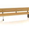 Naut Picknickbank Met Rug Bilinga Gecoat