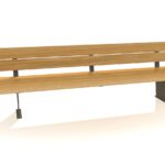 Naut Picknickbank Met Rug Bilinga Gecoat