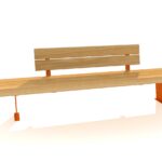 Naut Picknickbank Met Korte Rug Bilinga Cortenstaal