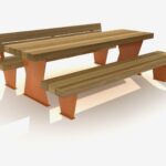 Naut Picknickset Cumaru Cortenstaal