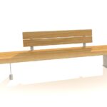 Naut Picknickbank Met Korte Rug Bilinga Themisch Verzinkt